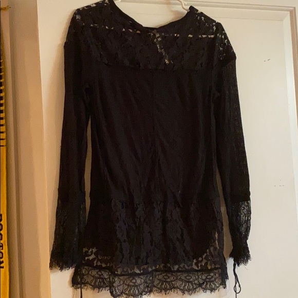 Free people New Romantics black top xs - Picture 2 of 5